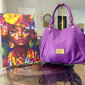 🥳🥳🥳HOST PICK!!!!🥳🥳🥳🥳 Marc by Marc Jacobs Purple Leather Tote with Gold Hardware